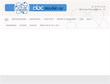 Tablet Screenshot of abc-maskin.no